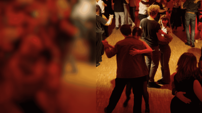Young dancers at a Tango Young Munich milonga in Munich